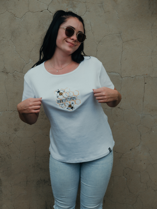 "BEEUTIFUL" Ladies T-Shirt – White